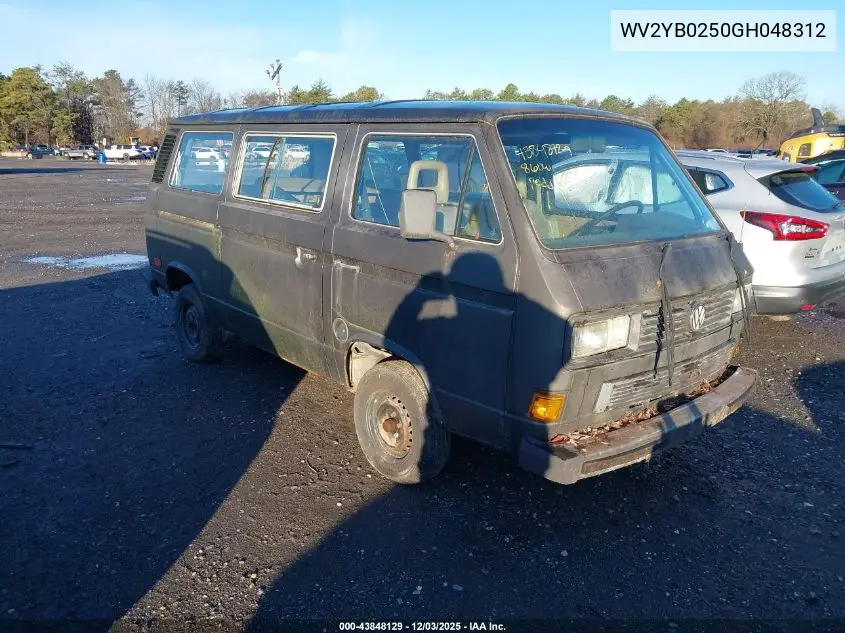 WV2YB0250GH048312 1986 Volkswagen Vanagon Bus