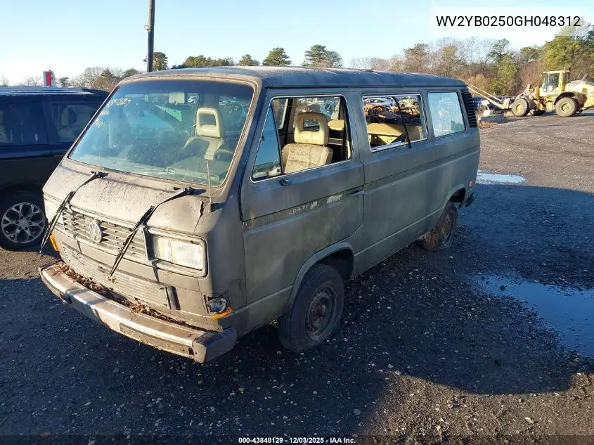 WV2YB0250GH048312 1986 Volkswagen Vanagon Bus