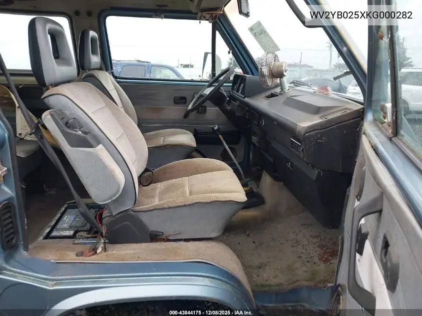 WV2YB025XKG000282 1989 Volkswagen Vanagon Bus
