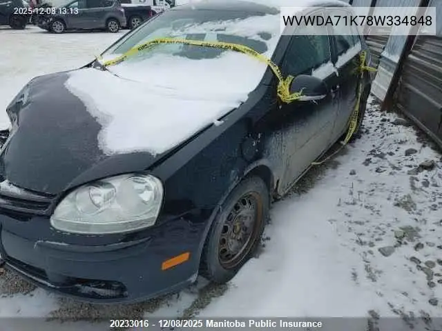 WVWDA71K78W334848 2008 Volkswagen Rabbit 2.5