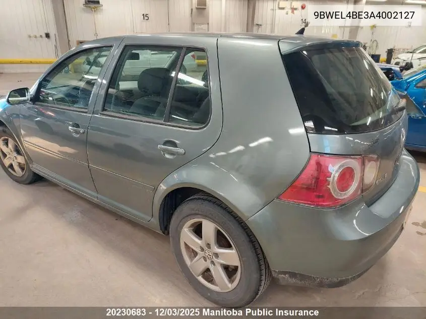 9BWEL4BE3A4002127 2010 Volkswagen Golf City