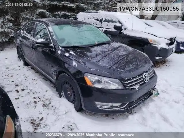 1VWCN7A33DC150055 2013 Volkswagen Passat 2.0 Tdi