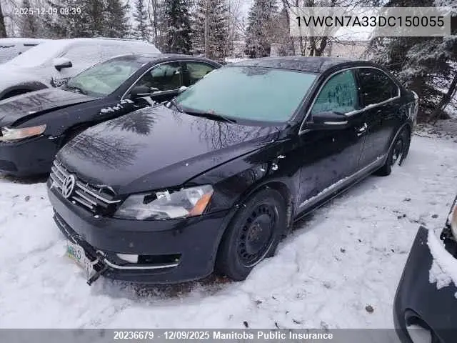 1VWCN7A33DC150055 2013 Volkswagen Passat 2.0 Tdi