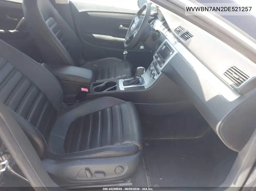 2013 Volkswagen Cc 2.0T Sport Plus VIN: WVWBN7AN2DE521257 Lot: 45299049