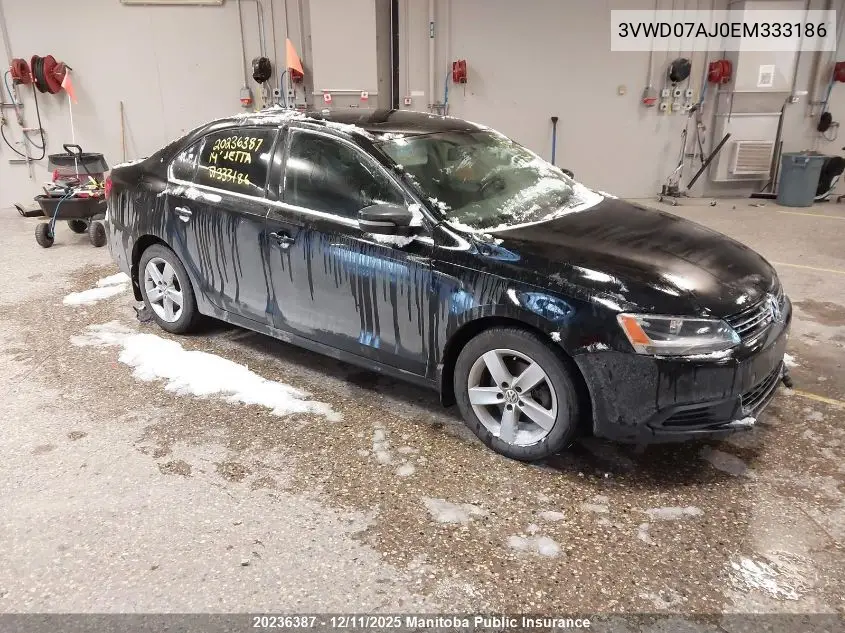 3VWD07AJ0EM333186 2014 Volkswagen Jetta 1.8 Tsi