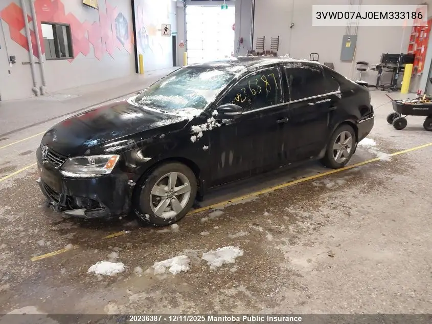 3VWD07AJ0EM333186 2014 Volkswagen Jetta 1.8 Tsi