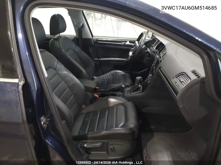 3VWC17AU6GM514685 2016 Volkswagen Golf Sportwagon 1.8 Tsi Comfortline/1.8 Tsi Highline/1.8 Tsi Trendline