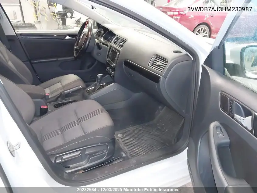 3VWDB7AJ3HM230987 2017 Volkswagen Jetta 1.4 Tsi