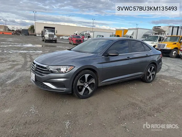 3VWC57BU3KM135493 2019 Volkswagen Jetta S 2019 Volkswagen Jetta S Automobile