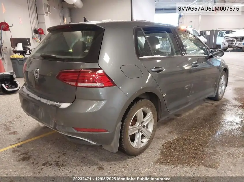 3VWG57AU6LM007575 2020 Volkswagen Golf Highline 1.4 Tsi