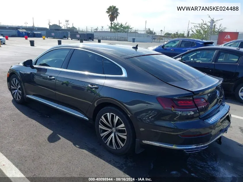 WVWAR7AN5KE024488 2019 Volkswagen Arteon 2.0T Se