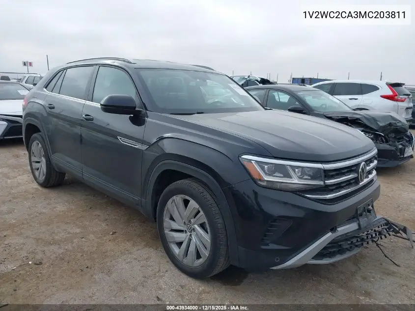 1V2WC2CA3MC203811 2021 Volkswagen Atlas Cross Sport 2.0T Se W/Technology