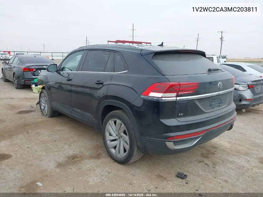 1V2WC2CA3MC203811 2021 Volkswagen Atlas Cross Sport 2.0T Se W/Technology