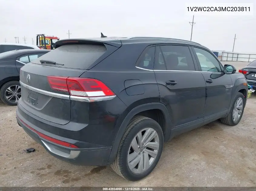 1V2WC2CA3MC203811 2021 Volkswagen Atlas Cross Sport 2.0T Se W/Technology