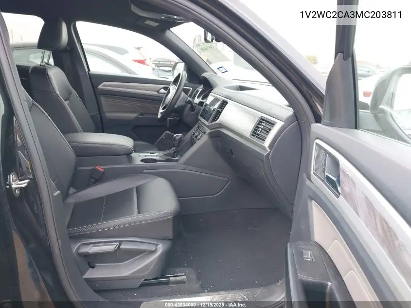 1V2WC2CA3MC203811 2021 Volkswagen Atlas Cross Sport 2.0T Se W/Technology