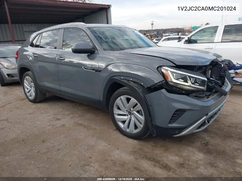 1V2JC2CA0MC201024 2021 Volkswagen Atlas Cross Sport 2.0T Se W/Technology
