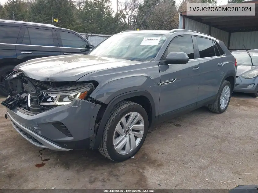 1V2JC2CA0MC201024 2021 Volkswagen Atlas Cross Sport 2.0T Se W/Technology