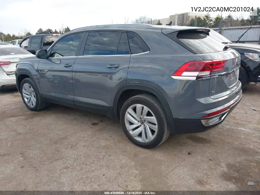 1V2JC2CA0MC201024 2021 Volkswagen Atlas Cross Sport 2.0T Se W/Technology