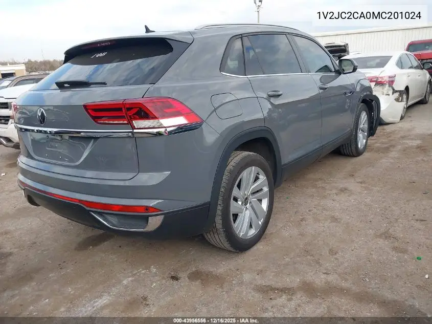 1V2JC2CA0MC201024 2021 Volkswagen Atlas Cross Sport 2.0T Se W/Technology