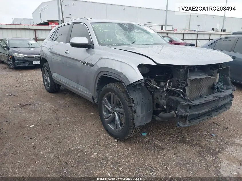 1V2AE2CA1RC203494 2024 Volkswagen Atlas Cross Sport 2.0T Sel R-Line