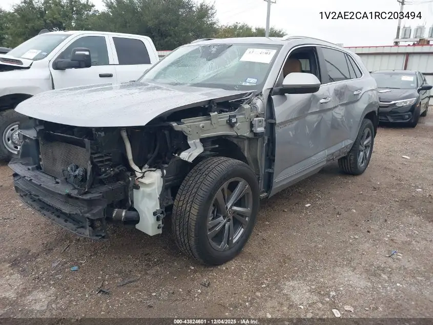 1V2AE2CA1RC203494 2024 Volkswagen Atlas Cross Sport 2.0T Sel R-Line