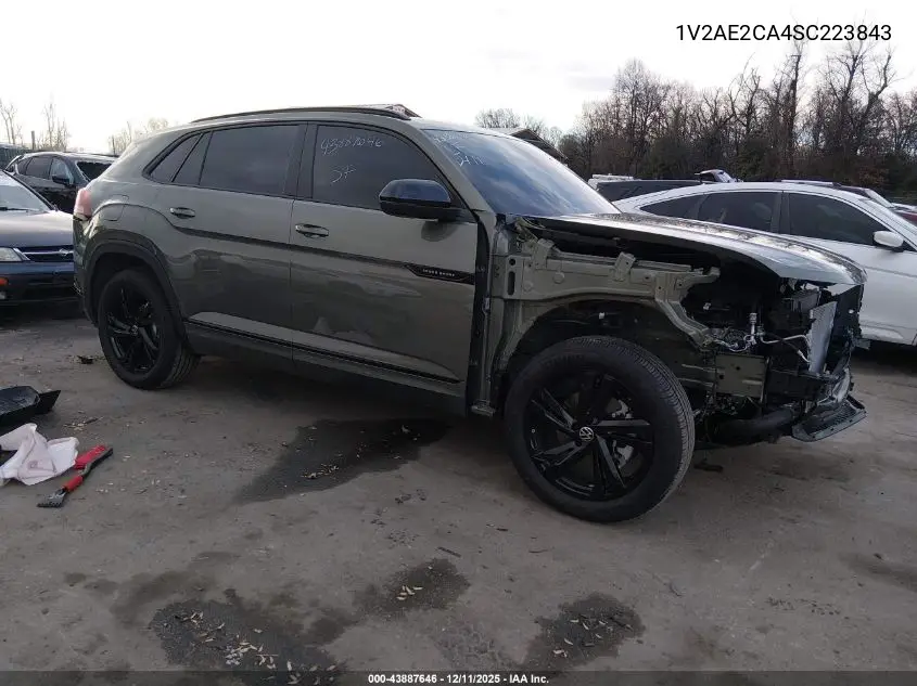 1V2AE2CA4SC223843 2025 Volkswagen Atlas Cross Sport 2.0T Sel R-Line Black