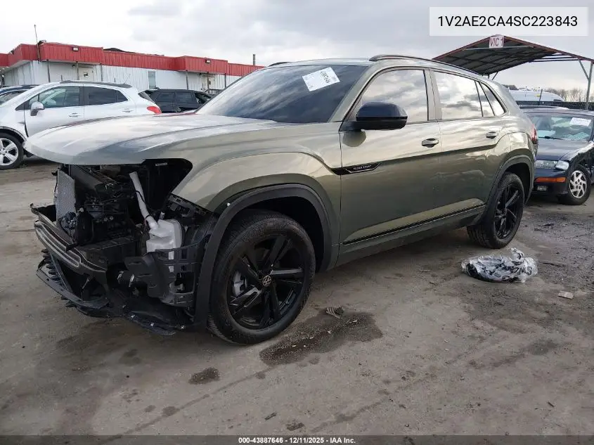 1V2AE2CA4SC223843 2025 Volkswagen Atlas Cross Sport 2.0T Sel R-Line Black