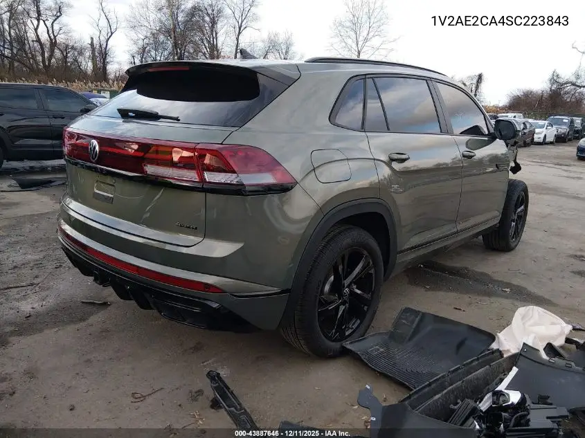 1V2AE2CA4SC223843 2025 Volkswagen Atlas Cross Sport 2.0T Sel R-Line Black