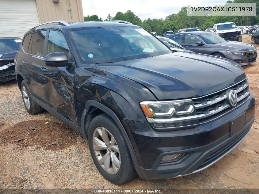 1V2DR2CAXJC511978 2018 Volkswagen Atlas 3.6L V6 Se/3.6L V6 Se W/Technology