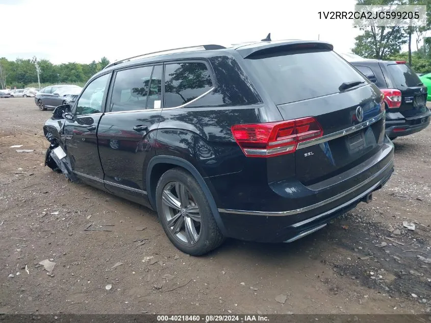 1V2RR2CA2JC599205 2018 Volkswagen Atlas 3.6L V6 Sel