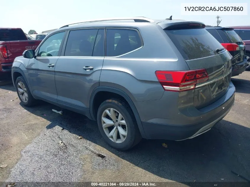 1V2CR2CA6JC507860 2018 Volkswagen Atlas 3.6L V6 Se