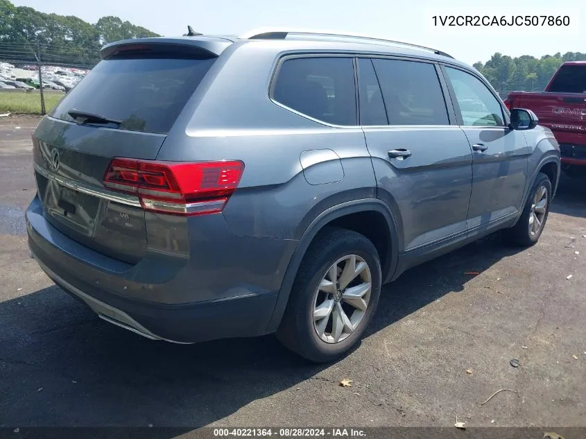 1V2CR2CA6JC507860 2018 Volkswagen Atlas 3.6L V6 Se