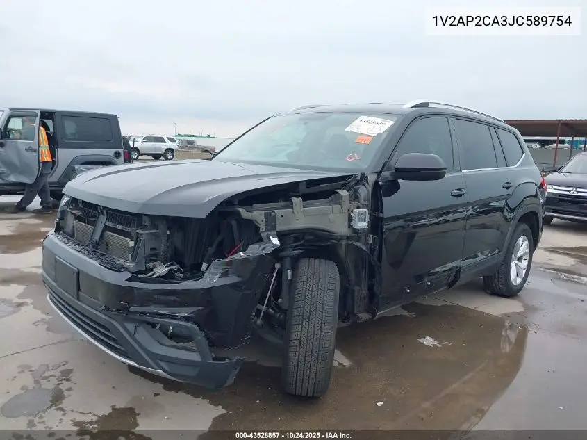 1V2AP2CA3JC589754 2018 Volkswagen Atlas 2.0T S