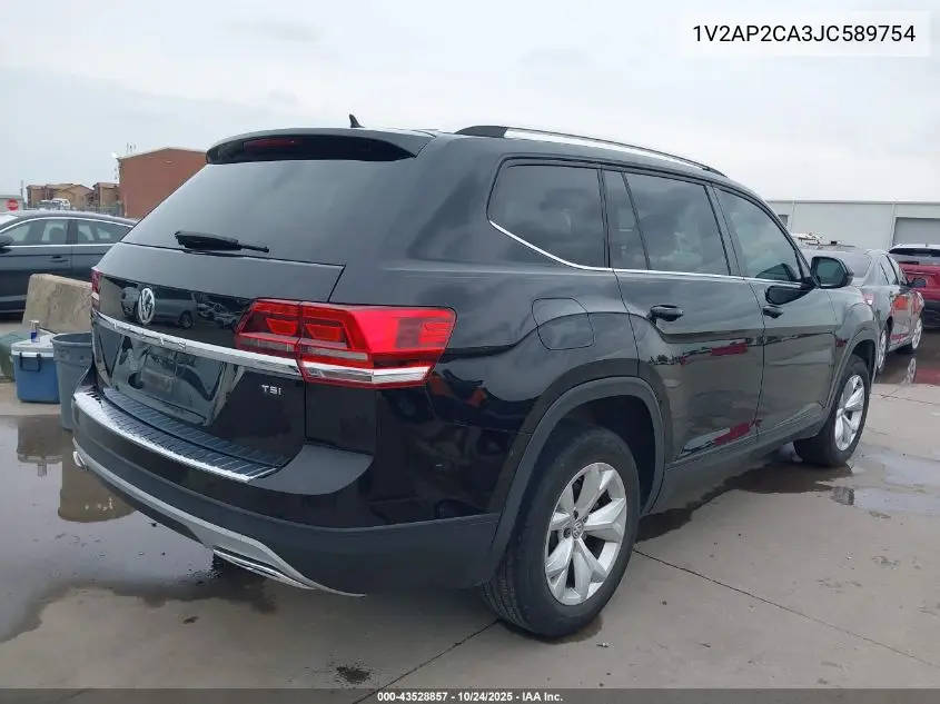 1V2AP2CA3JC589754 2018 Volkswagen Atlas 2.0T S