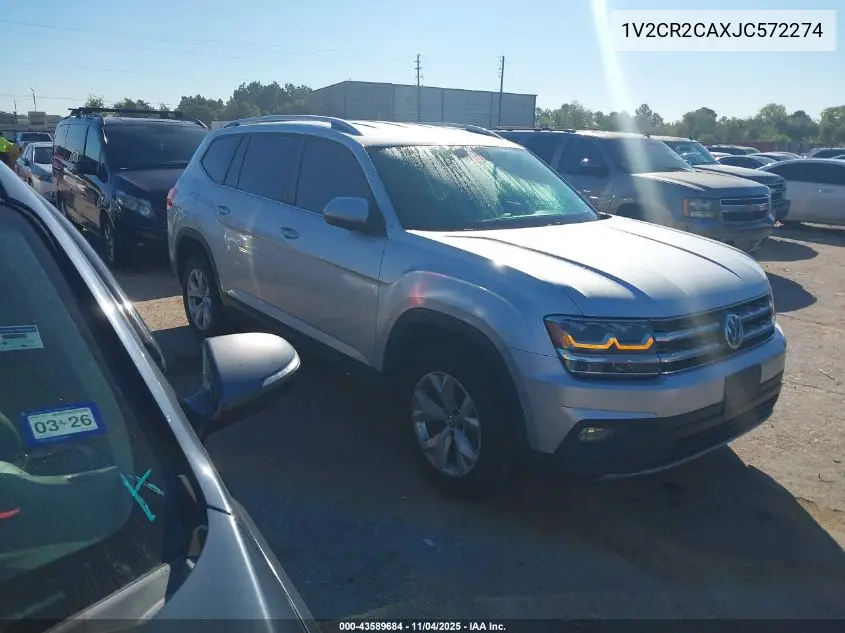 1V2CR2CAXJC572274 2018 Volkswagen Atlas 3.6L V6 Se