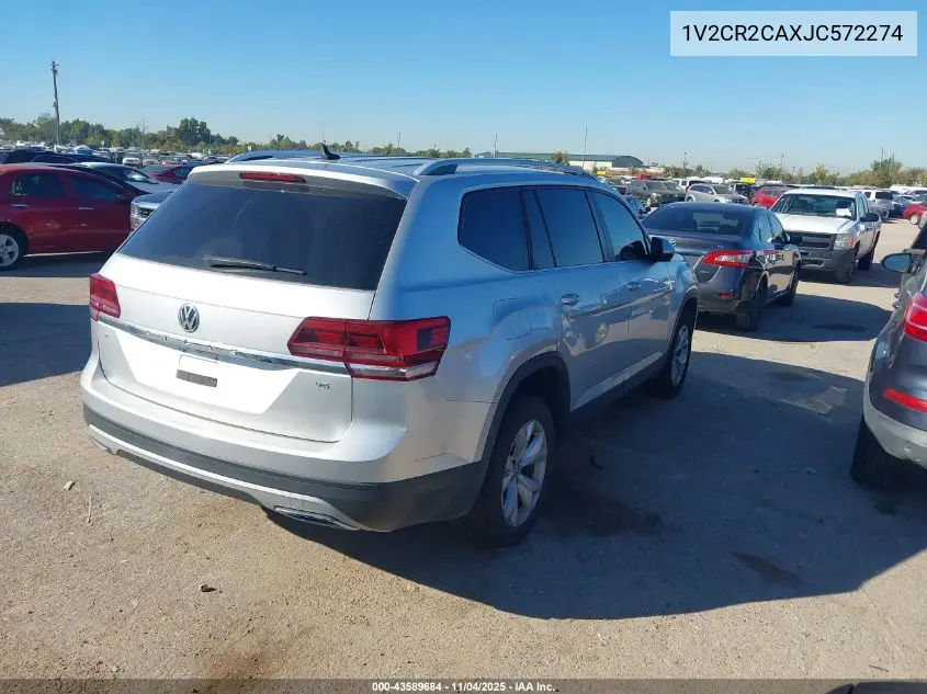 1V2CR2CAXJC572274 2018 Volkswagen Atlas 3.6L V6 Se