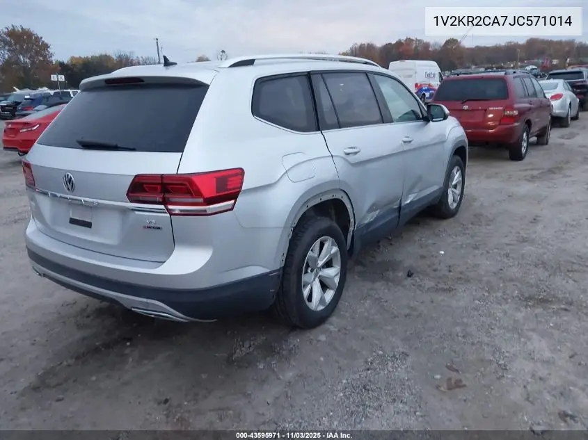 1V2KR2CA7JC571014 2018 Volkswagen Atlas 3.6L V6 Se