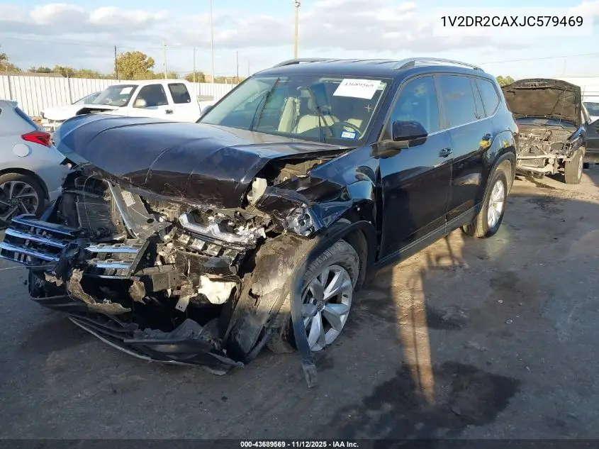 1V2DR2CAXJC579469 2018 Volkswagen Atlas 3.6L V6 Se/3.6L V6 Se W/Technology