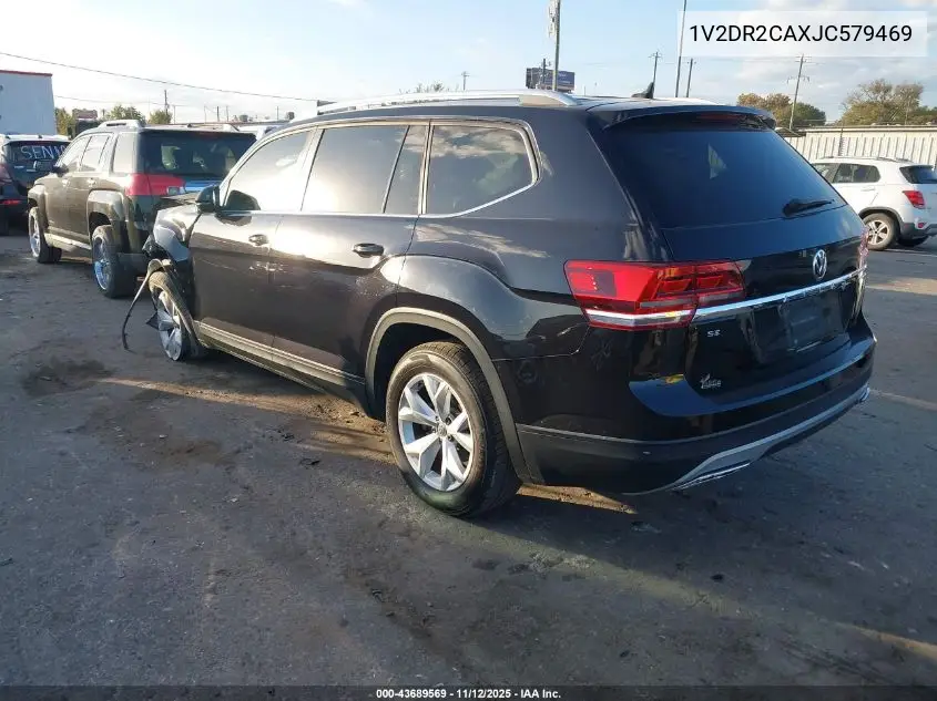 1V2DR2CAXJC579469 2018 Volkswagen Atlas 3.6L V6 Se/3.6L V6 Se W/Technology