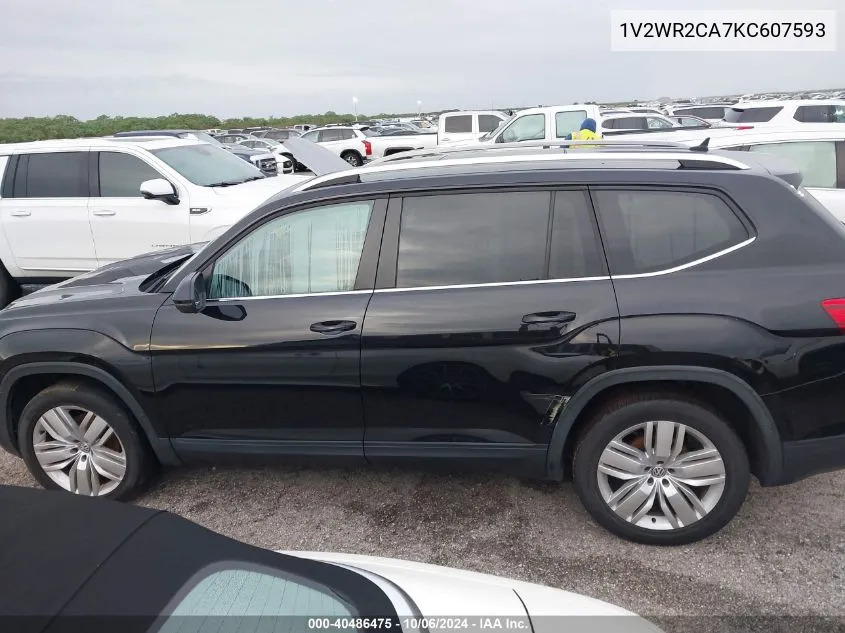 1V2WR2CA7KC607593 2019 Volkswagen Atlas Se