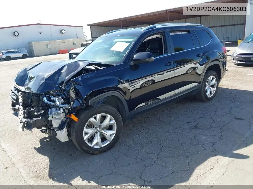 1V2DP2CA4KC606303 2019 Volkswagen Atlas 2.0T Se