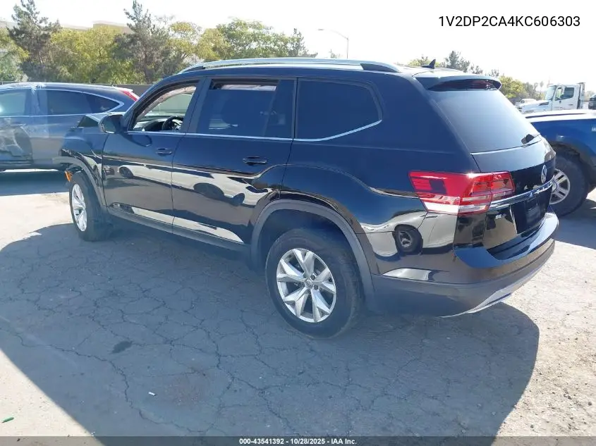1V2DP2CA4KC606303 2019 Volkswagen Atlas 2.0T Se