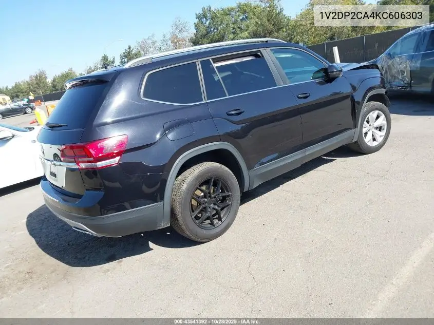 1V2DP2CA4KC606303 2019 Volkswagen Atlas 2.0T Se