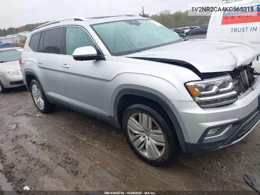1V2NR2CA4KC565315 2019 Volkswagen Atlas 3.6L V6 Sel Premium