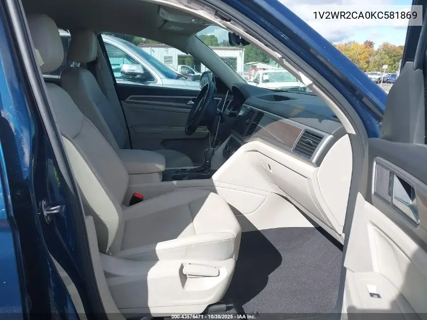 1V2WR2CA0KC581869 2019 Volkswagen Atlas 3.6L V6 Se W/Technology