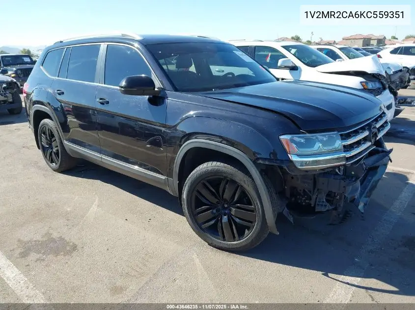 1V2MR2CA6KC559351 2019 Volkswagen Atlas 3.6L V6 Sel