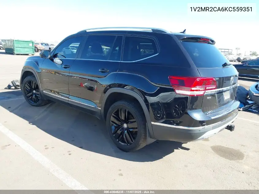 1V2MR2CA6KC559351 2019 Volkswagen Atlas 3.6L V6 Sel
