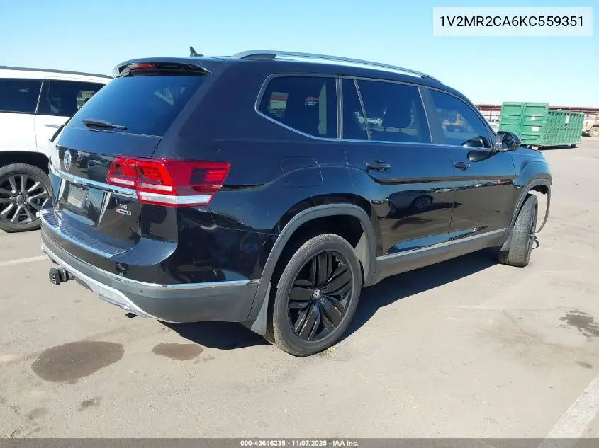 1V2MR2CA6KC559351 2019 Volkswagen Atlas 3.6L V6 Sel