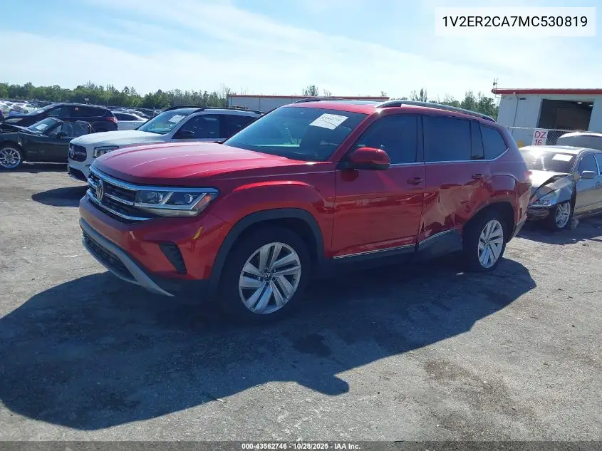 1V2ER2CA7MC530819 2021 Volkswagen Atlas 3.6L V6 Sel