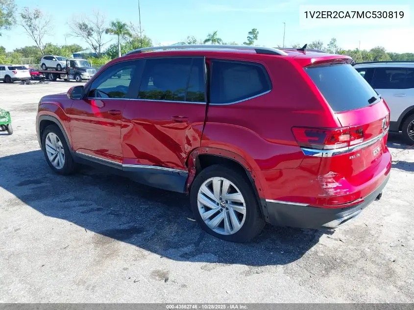 1V2ER2CA7MC530819 2021 Volkswagen Atlas 3.6L V6 Sel